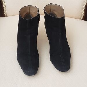 Black suede boots Size 6
